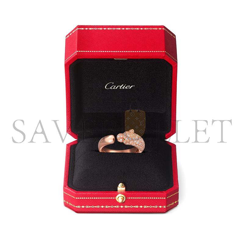 CARTIER PANTHÈRE DE CARTIER RING, SMALL MODEL, SEMI-PAVED N4765700